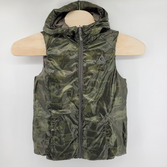 Gerry Womens Small Quilted Duck Down Vest Hooded‎ Reversible - Picture 5 of 10